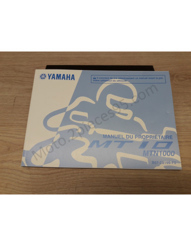 Manuel du propriétaire Yamaha MT 10 Manuel du propriétaire Yamaha MT 10