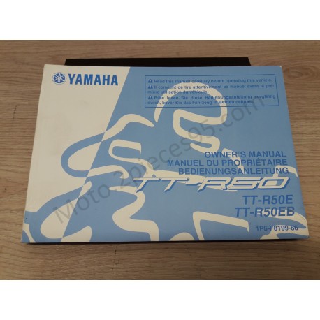 Manuel du propriétaire Yamaha TT-R 50 Manuel du propriétaire Yamaha TT-R 50