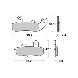 Plaquettes de freins AP RACING  LMP 235 SR