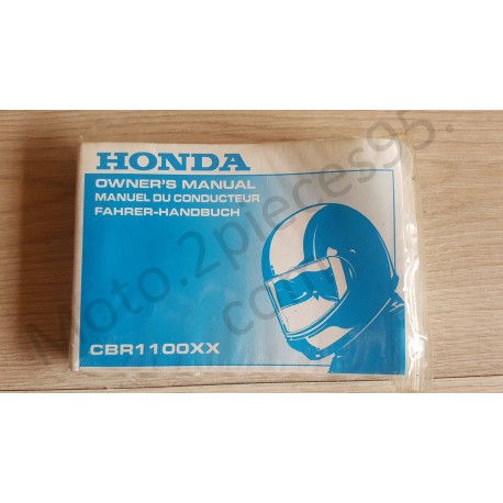Manuel du propriétaire Honda CBR 1100 XX Manuel du propriétaire Honda CBR 1100 XX