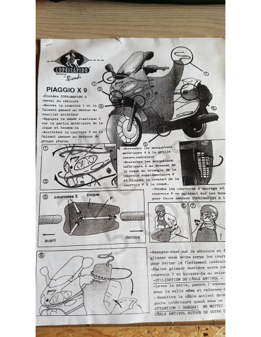 Protection de jambe Tablier Biondi Piaggio X9 Protection de jambe Tablier Biondi Piaggio X9