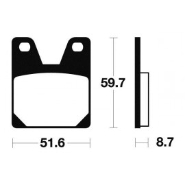 Plaquettes de frein Bendix MR233