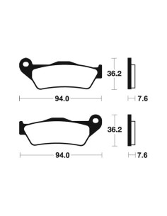 Plaquettes de frein Bendix MO111