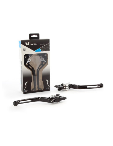 Leviers V-PARTS standard 175mm taillé masse noir par paire Yamaha Leviers V-PARTS standard 175mm taillé masse noir par paire Yamaha