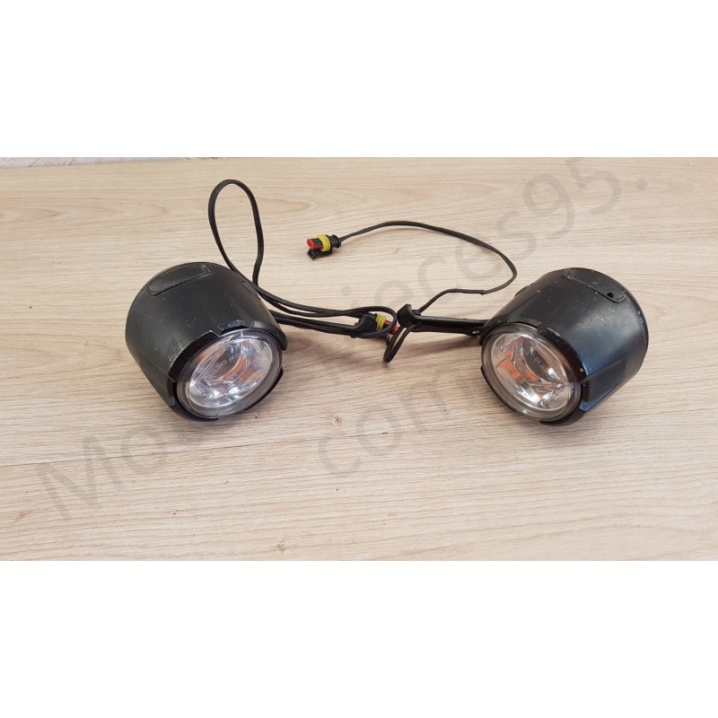 Support De Phare Antibrouillard Pour Honda CB650R – Montage Fourche, Alliage Alu Noir, Pour Projecteurs Additionnels