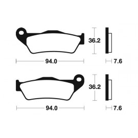 Plaquettes de frein Bendix MA171