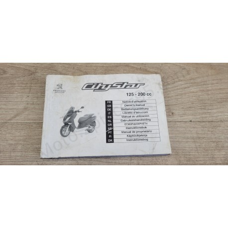 Notice d'utilisateur Peugeot Citystar 125 Notice d'utilisateur Peugeot Citystar 125