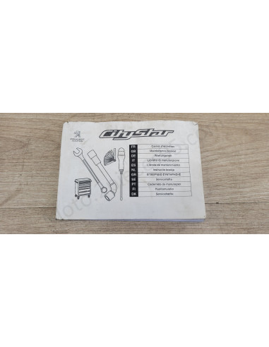 Carnet d'entretien Peugeot Citystar 125 Carnet d'entretien Peugeot Citystar 125
