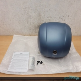 Top case sans rembourrage de dossier, 36 l, bleu, Officina 8, Vespa GTS GTV