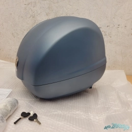 Top case sans rembourrage de dossier, 36 l, bleu, Officina 8, Vespa GTS GTV