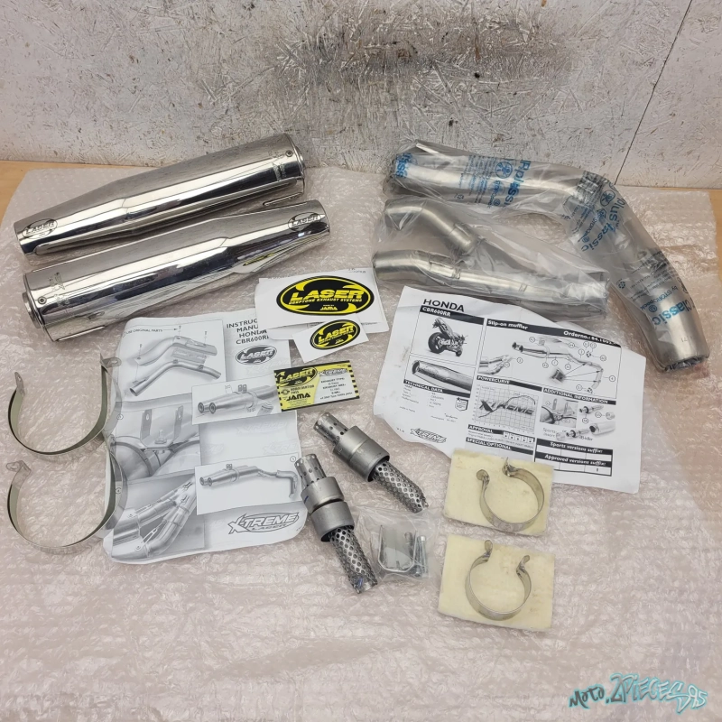 Demi Ligne échappement LASER X-Treme inox pour Honda CBR 600 RR   2003 à 2004